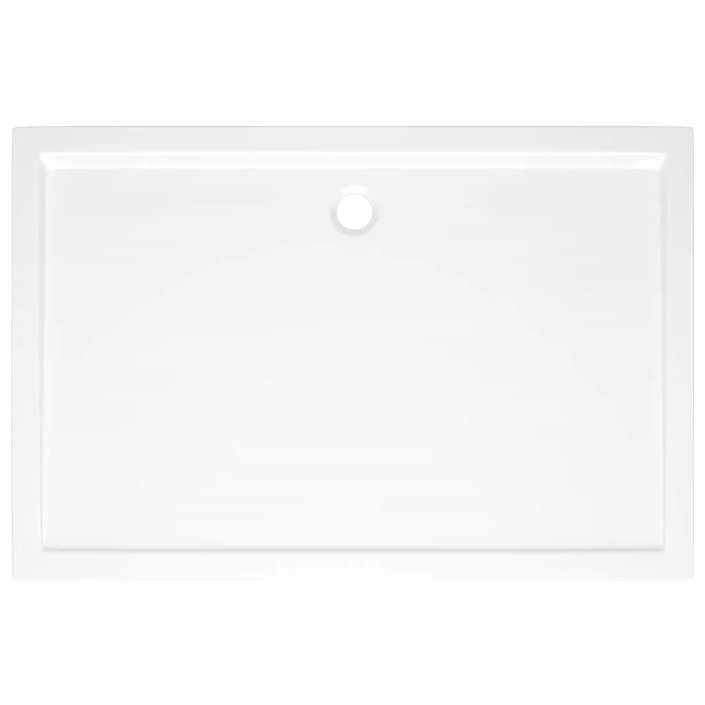 White Shower Base Tray 80x120 cm with Low Entry