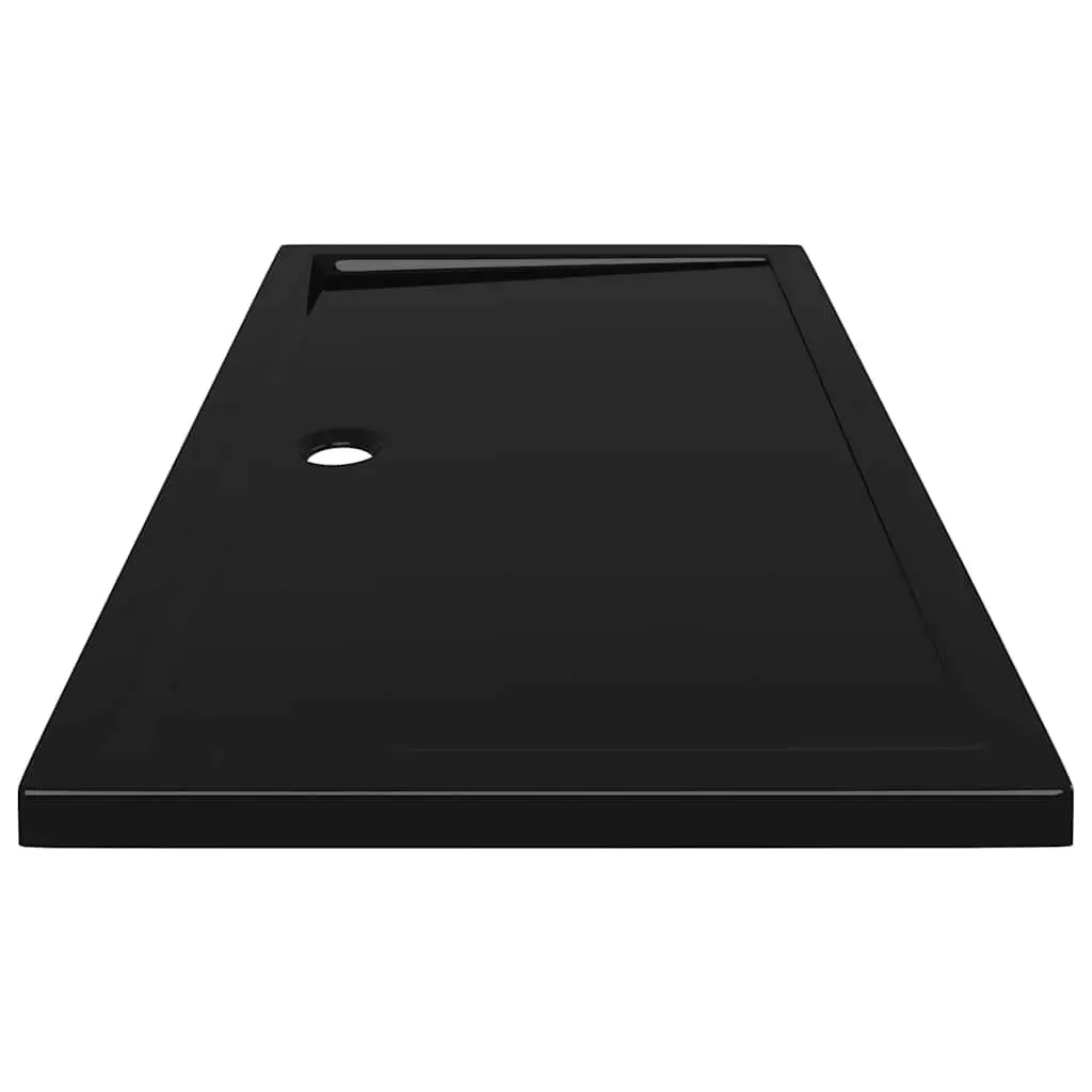 Shower Base Tray ABS Low Threshold Rectangular 70x120 cm Black