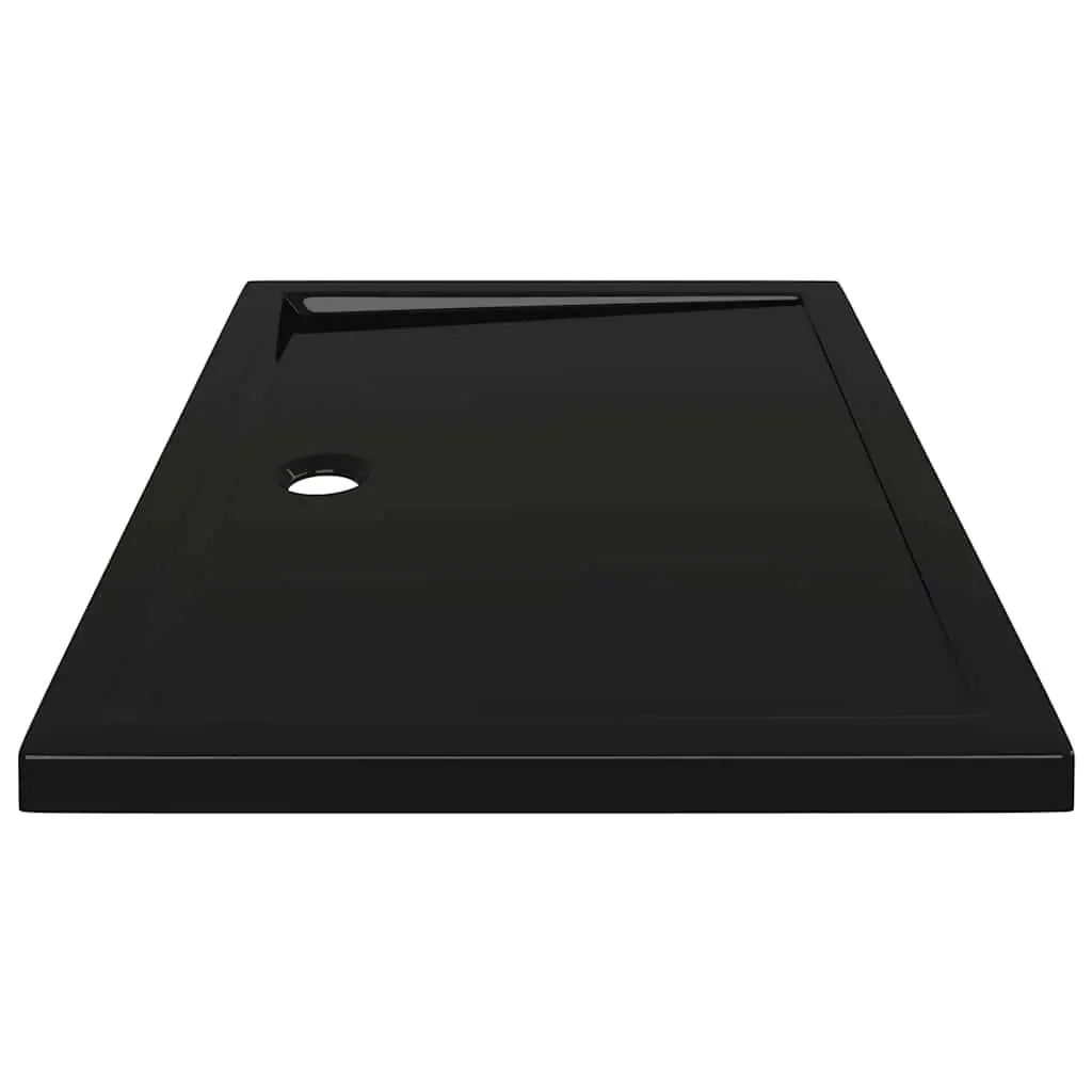 Shower Base Tray ABS Fibreglass Reinforced 70x100 cm Black Low Threshold Modern