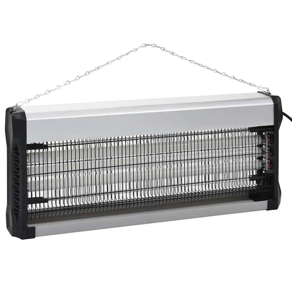 Electric Mosquito Trap High Voltage Grid 60W Black Aluminium ABS