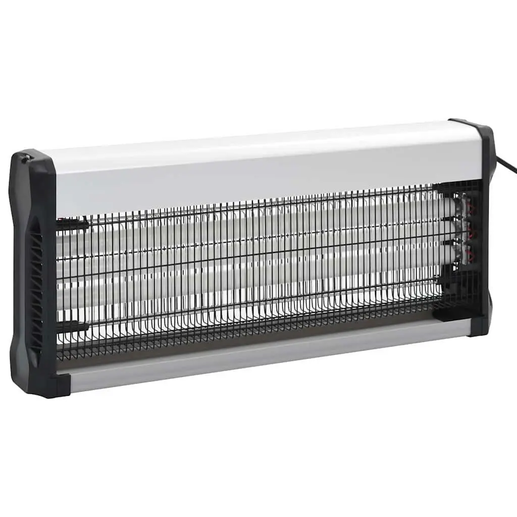 Electric Mosquito Trap High Voltage Grid 60W Black Aluminium ABS