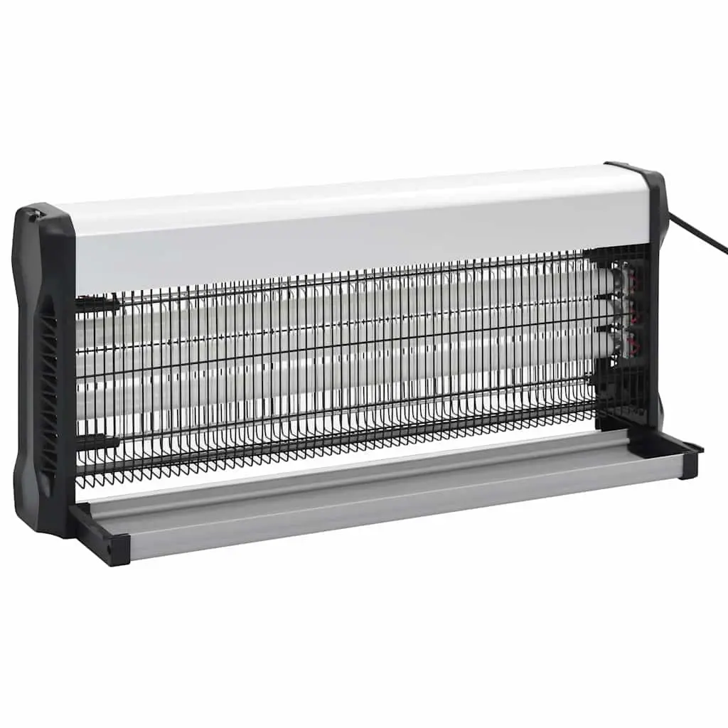 Electric Mosquito Trap High Voltage Grid 60W Black Aluminium ABS