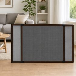 Extendable Window Insect Screen Brown Adjustable Mesh Fly Protection Fresh Air