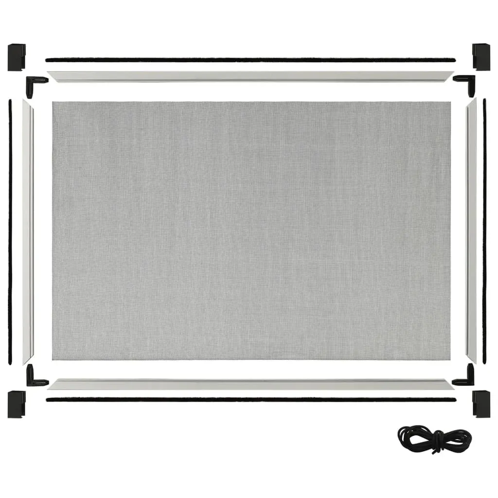 Insect Screen Aluminium Extendable White 100-193cm