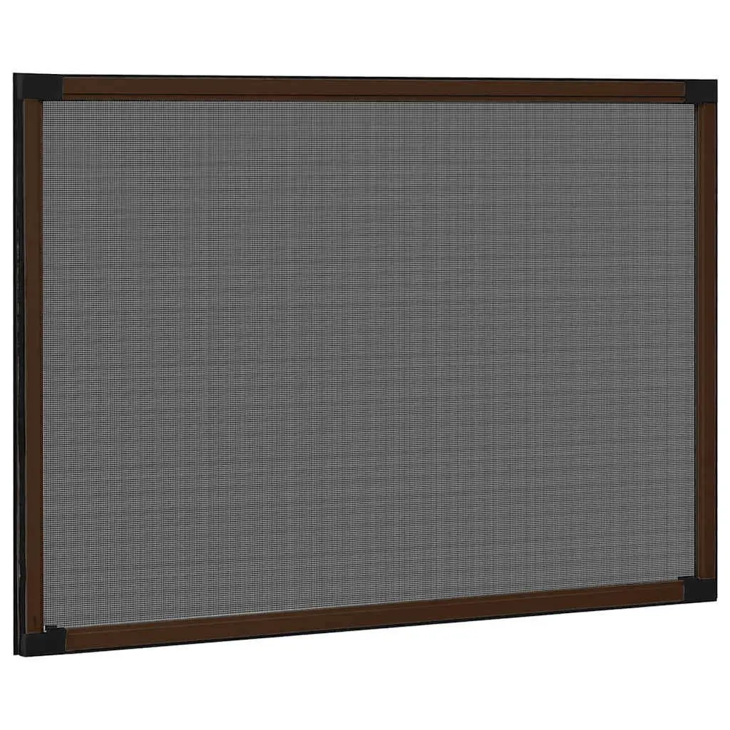 Extendable Window Insect Screen Aluminium Brown Adjustable Fibreglass Mesh
