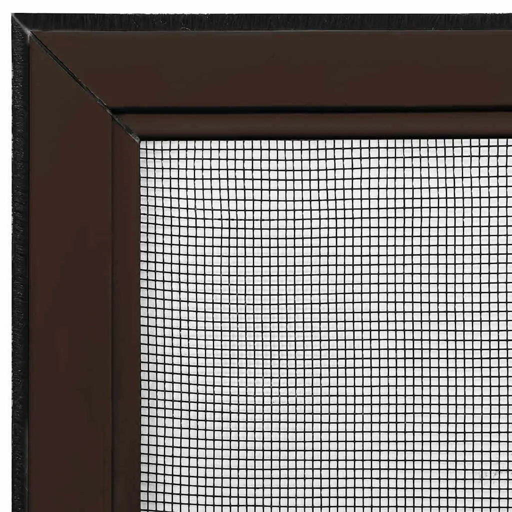 Extendable Window Insect Screen Aluminium Brown Adjustable Fibreglass Mesh