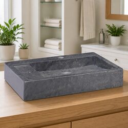 Functional Black Marble Sink for Everyday Use