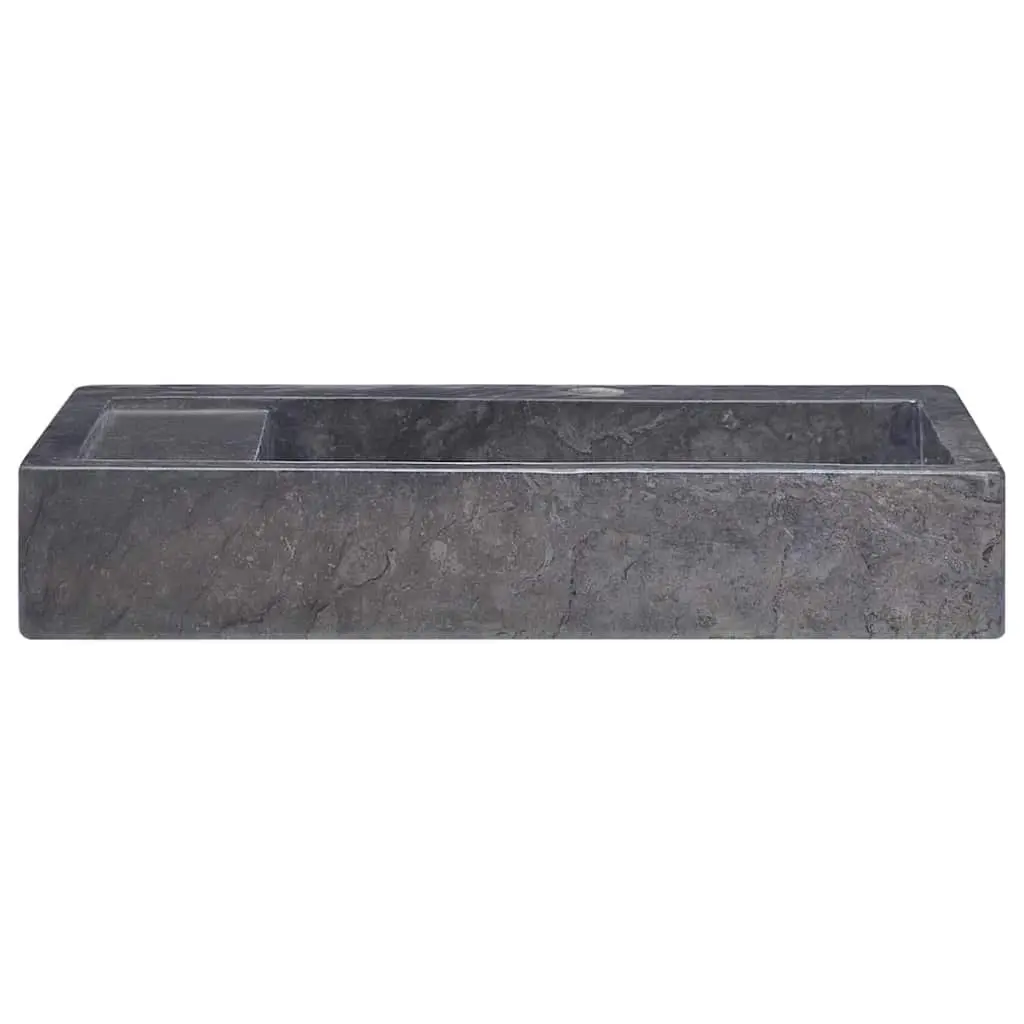 Bathroom Sink Handmade Marble Black 58x39x10 cm Modern Vessel Countertop