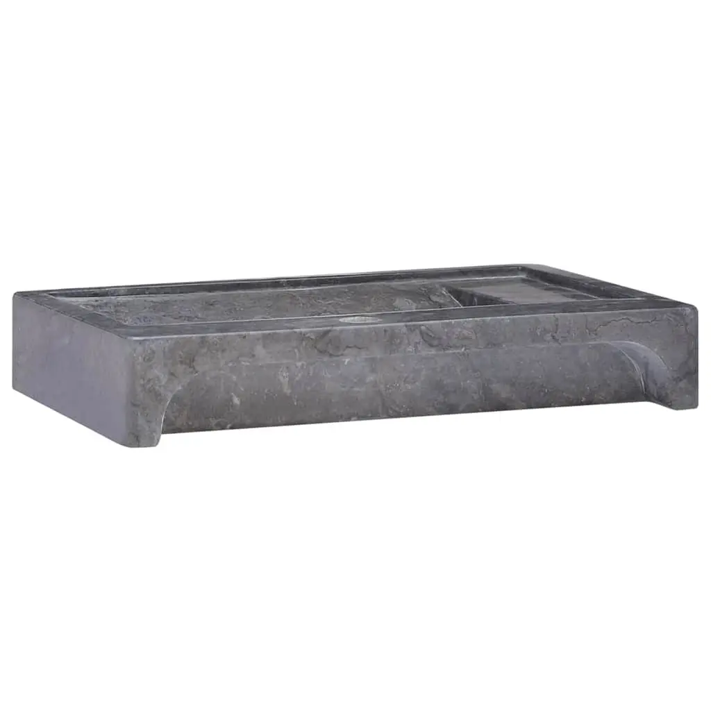 Bathroom Sink Handmade Marble Black 58x39x10 cm Modern Vessel Countertop