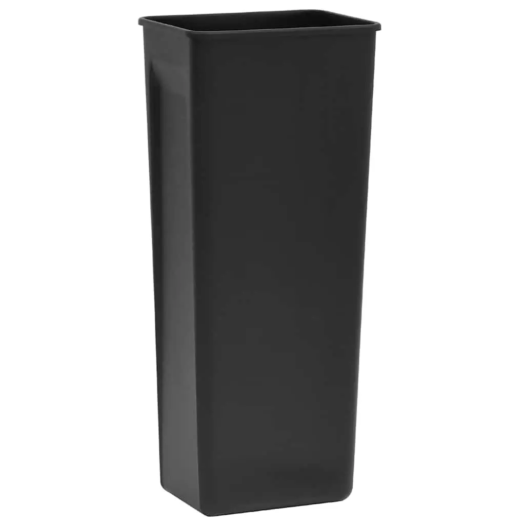 Pedal Dustbin Stainless Steel 30L Black Hands-Free Waste Bin with Soft Close Lid