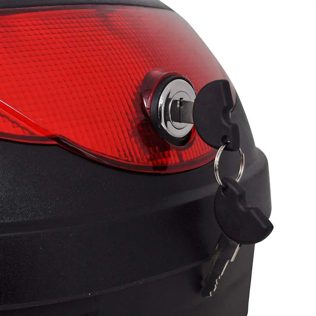 Motorcycle Top Case Waterproof 36L Black PP Construction