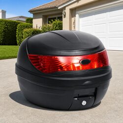 Motorcycle Top Case 35L Helmet Storage Quick Release Waterproof Weather