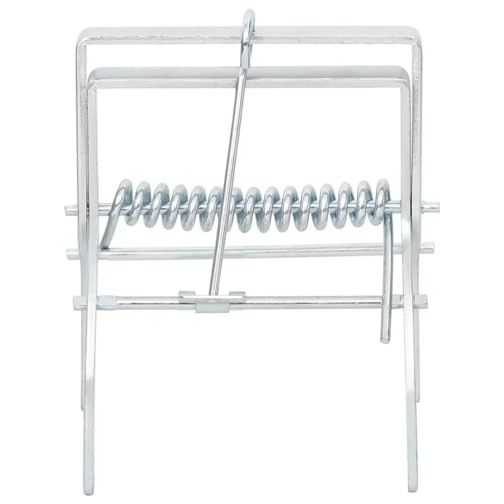 Mole Traps Galvanised Steel 4 Piece Silver Pest Control Garden Lawn Protection