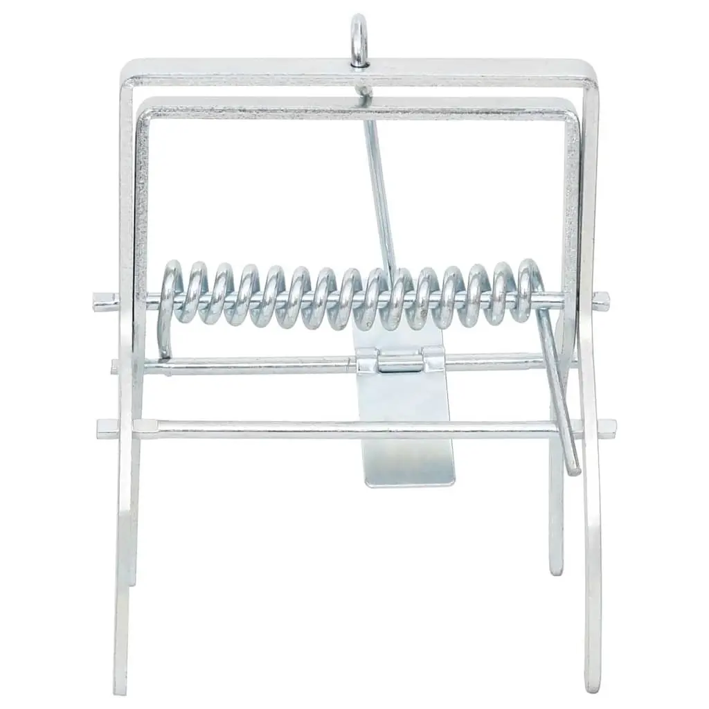 Mole Traps Galvanised Steel 4 Piece Silver Pest Control Garden Lawn Protection
