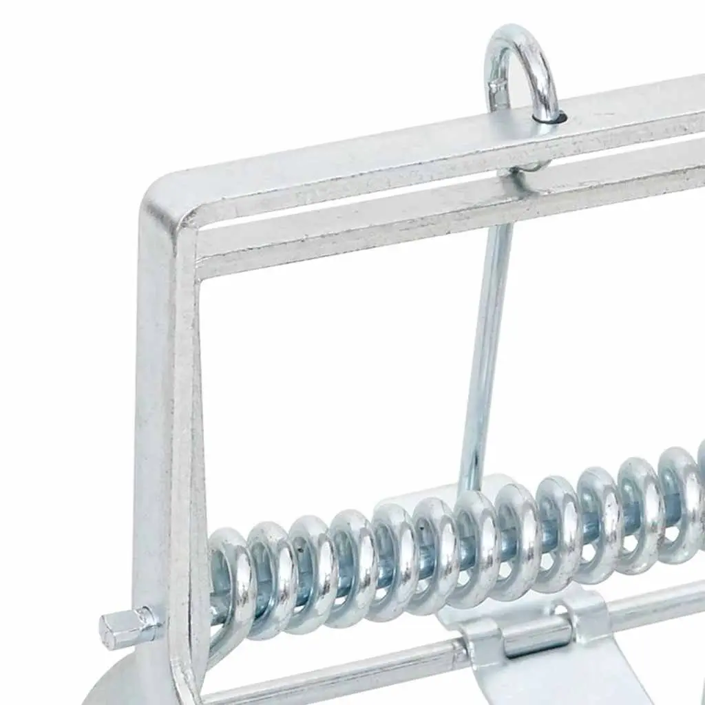 Mole Traps Galvanised Steel 4 Piece Silver Pest Control Garden Lawn Protection