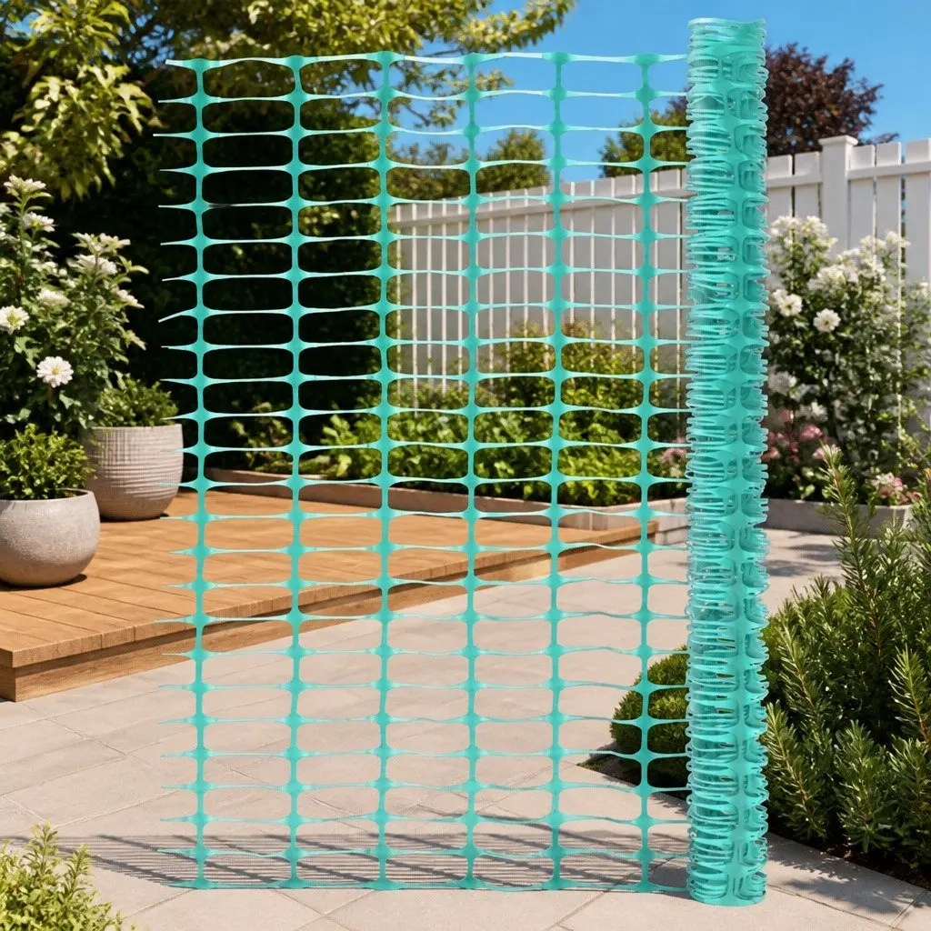 Garden Safety Fence 30m Green Temporary Fencing Outdoor Construction Site