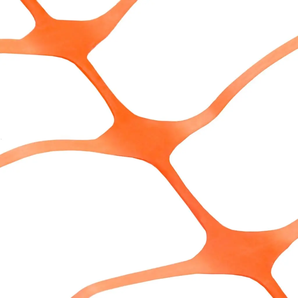 Temporary Barrier Fence Orange HDPE 50m Lightweight Flexible Construction Site Fencing