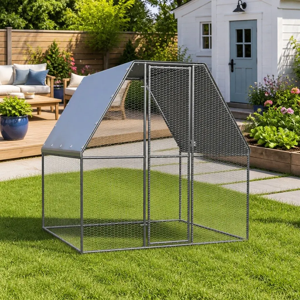 Chicken Cage 2x2x2m for Safe Outdoor Living