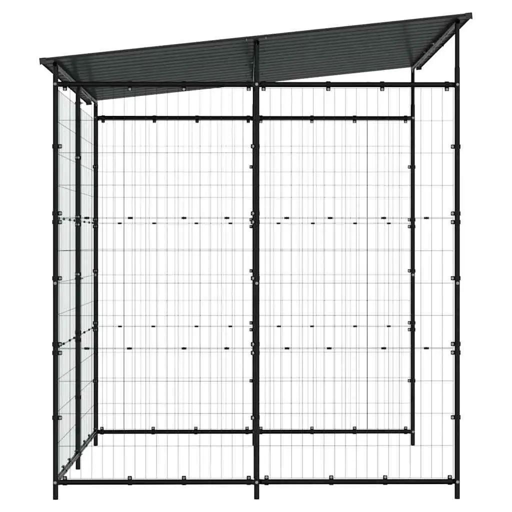 Bicycle Shed Powder-coated Steel 190x190x222cm Black Outdoor Bike Shelter Motorcycle Scooter Cover