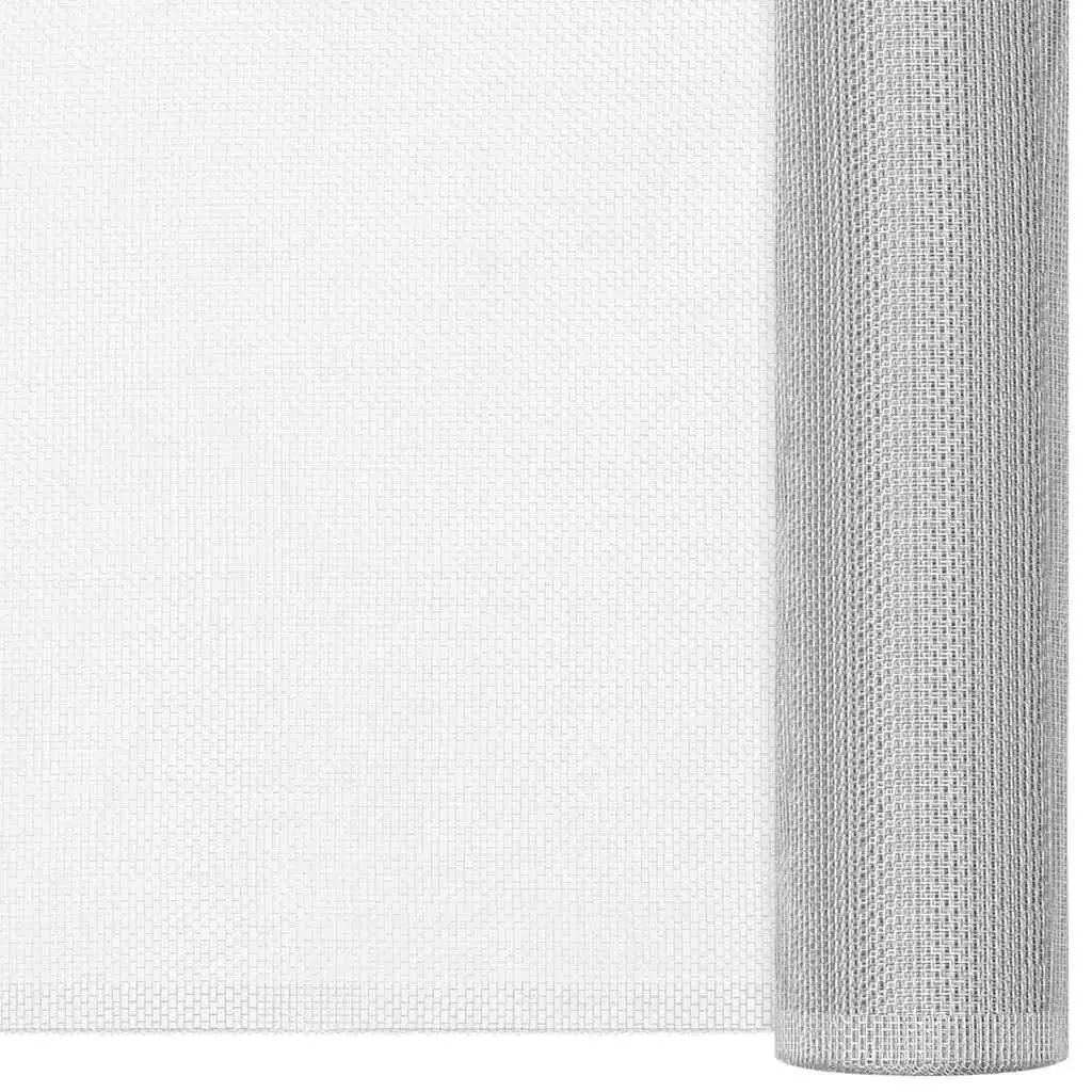 Aluminium Mesh Screen 100x2000 cm Silver Insect Window Door Cage Fencing Panel
