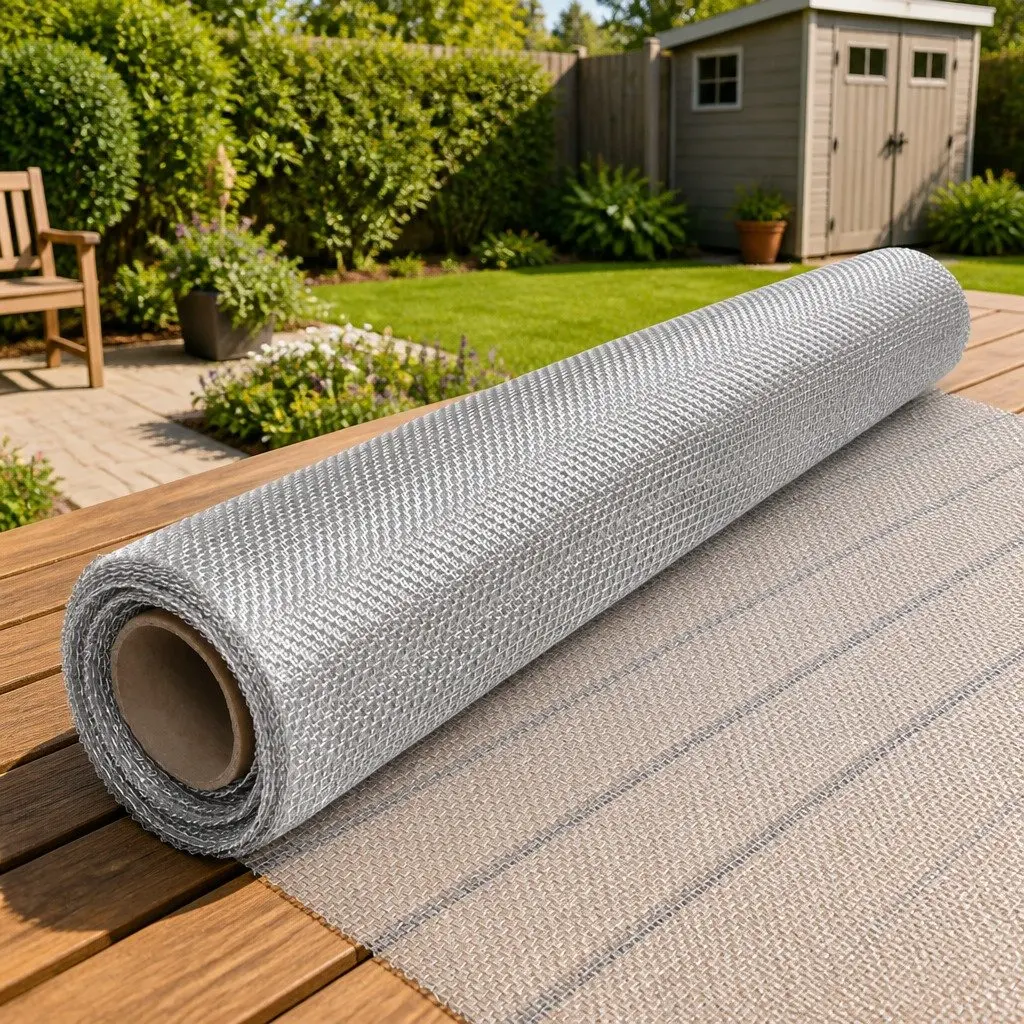 Aluminium Mesh Screen 112x2000 cm Silver