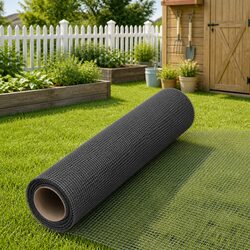 Practical Black Fiberglass Mesh Screen 60x1000 cm for Home Use