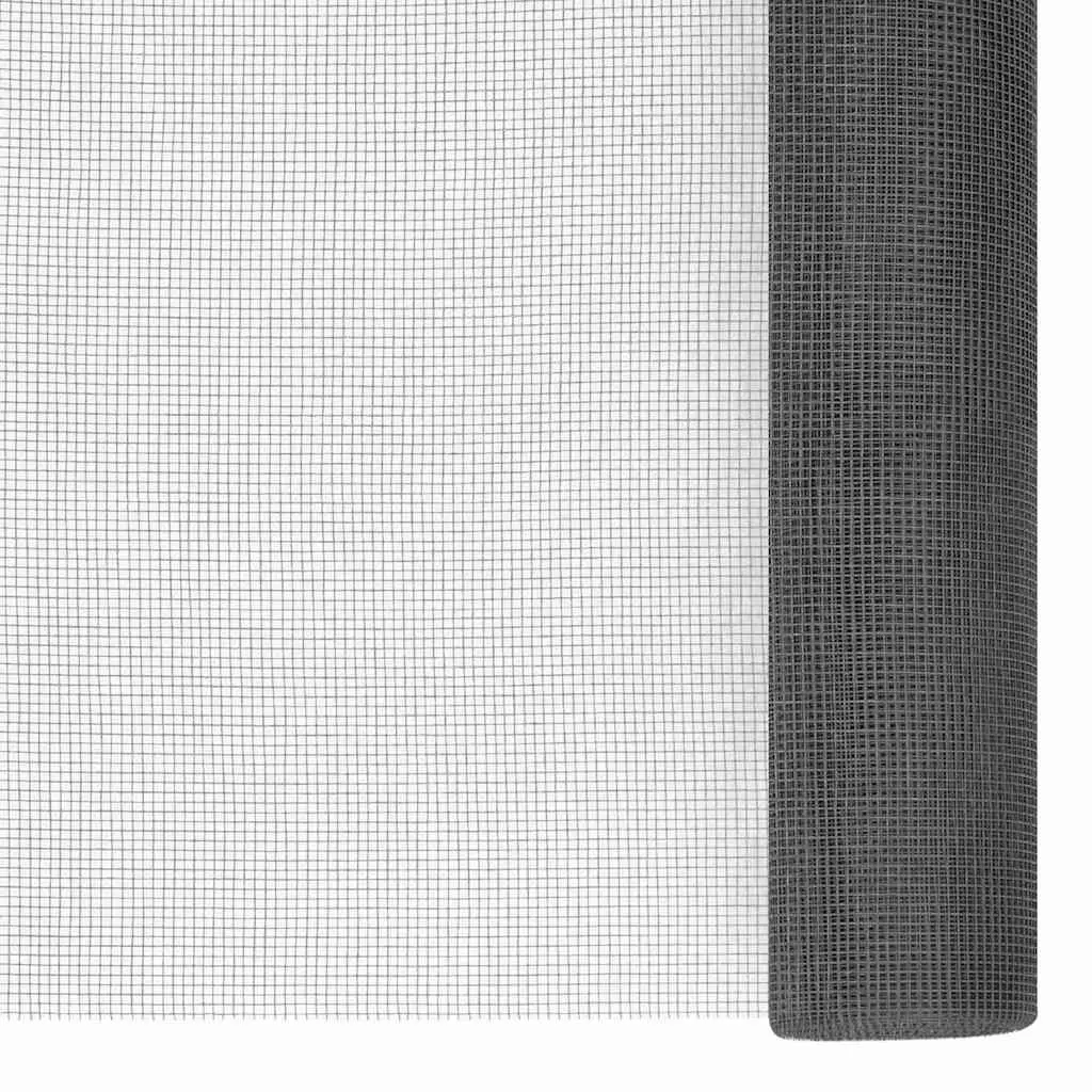 Fiberglass Mesh Screen Roll Black 80x1000cm Insect Barrier for Door and Window Repair