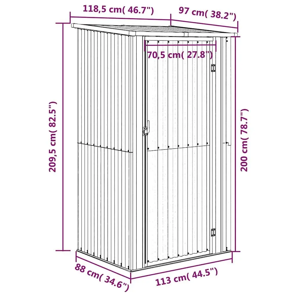 Garden Shed for Tool Storage and Organization