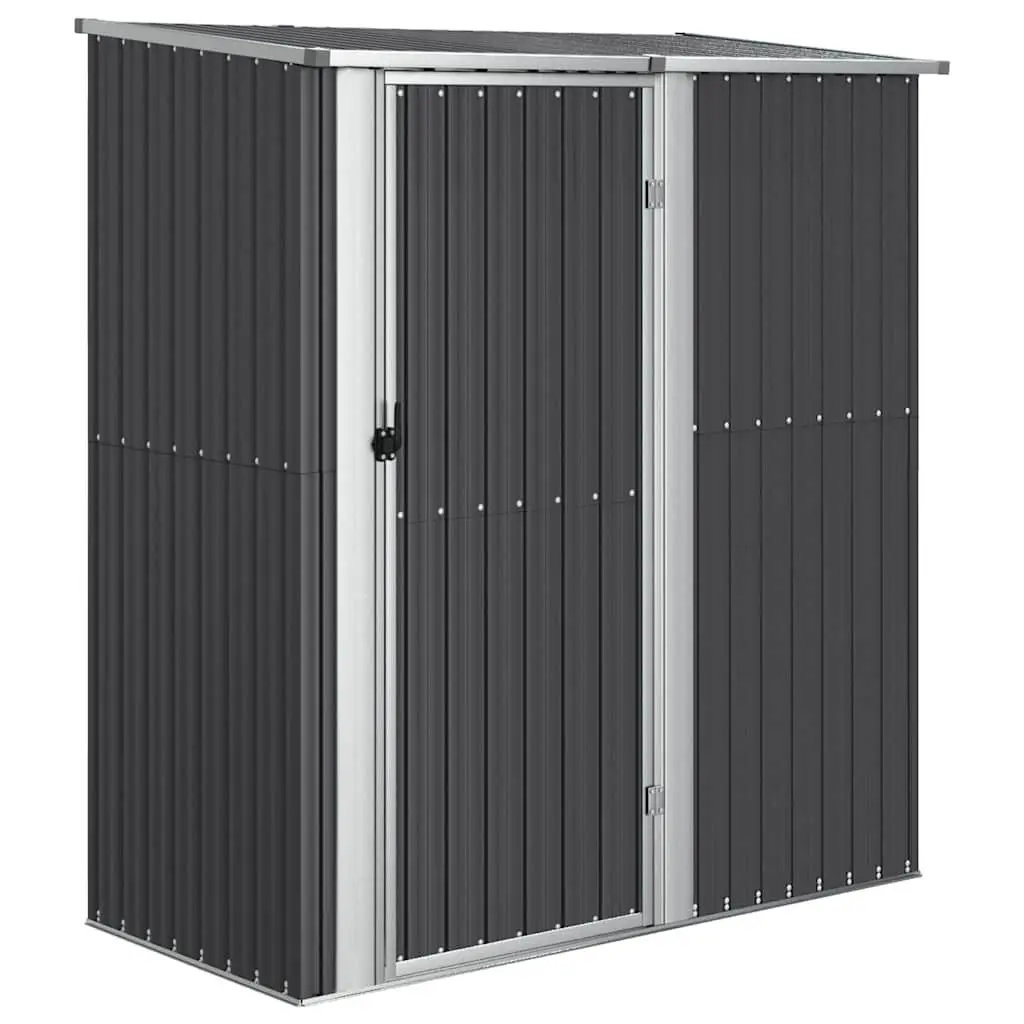 Garden Shed Outdoor Storage Galvanised Steel Lockable Door Anthracite 180.5 x 97 x 209.5 cm
