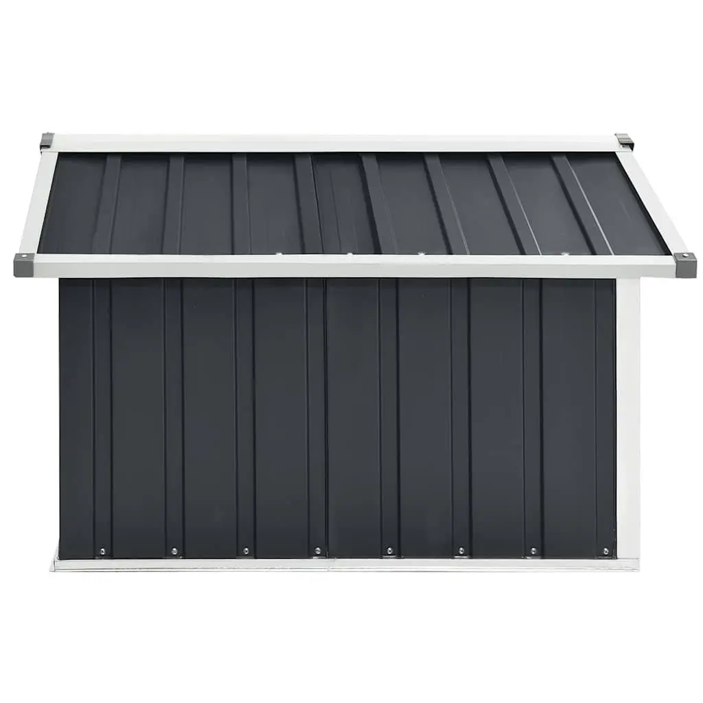 Robot Lawnmower Shed Galvanised Steel 92x97x63cm Anthracite Outdoor Storage Shelter Garden Equipment Box