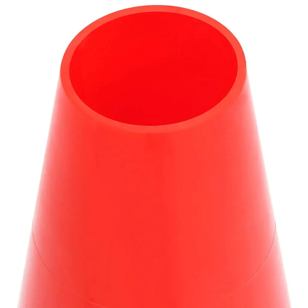 Traffic Cones Stackable Reflective 50cm Red White Outdoor Safety Signage Set of 20