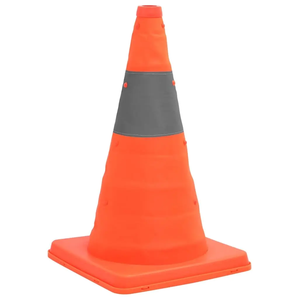 Pop-up Traffic Cones Collapsible 42 cm Bright Orange High Visibility Safety