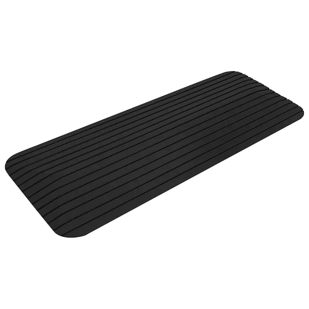 Rubber Non-Slip Surface Ramps Set for Wheelchairs Rollators Scooters 110 x 21 x 2.5 cm