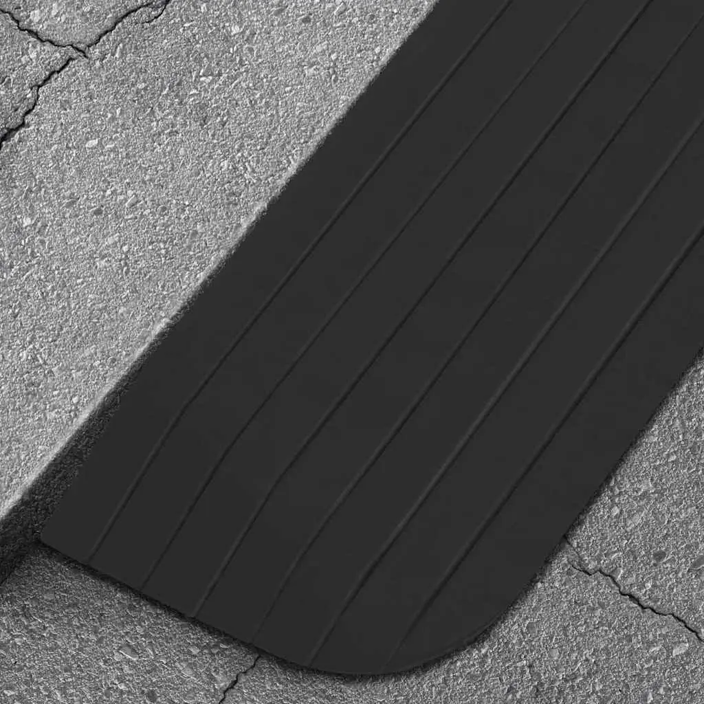 Rubber Non-Slip Surface Ramps Set for Wheelchairs Rollators Scooters 110 x 21 x 2.5 cm