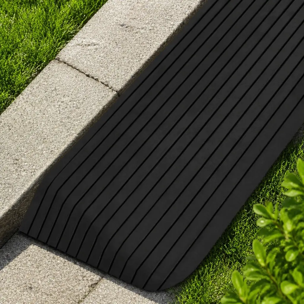 Threshold Ramp Rubber Non-Slip Mobility Aid 110 x 41 x 5 cm