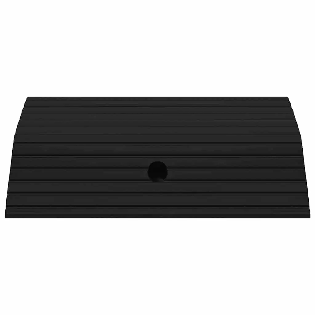 Rubber Threshold Ramp Non-Slip Textured Surface 49x40x8cm for Wheelchair Scooter Rollator Mobility Access