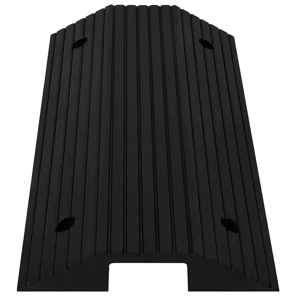 Rubber Mobility Ramp Non-Slip Surface 80x40x8cm for Wheelchair Scooter Rollator Access