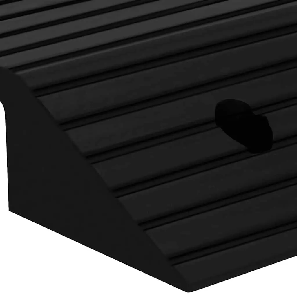 Rubber Mobility Ramp Non-Slip Surface 80x40x8cm for Wheelchair Scooter Rollator Access