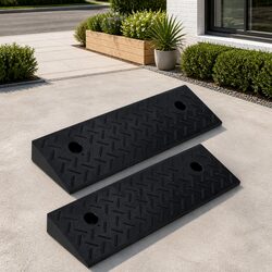 Practical Rubber Kerb Ramps for Everyday Use - 2 Pack