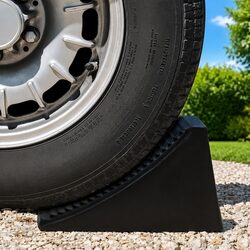 Essential 4-Piece Rubber Wheel Chocks for Vehicle Security