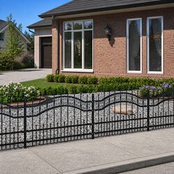 Practical Steel Garden Fence Panel for Various Spaces
