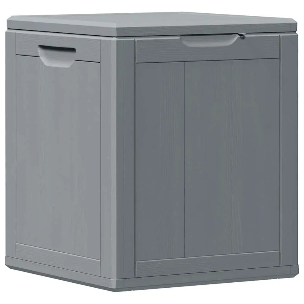 Garden Storage Box PP 90L Grey Weatherproof Container