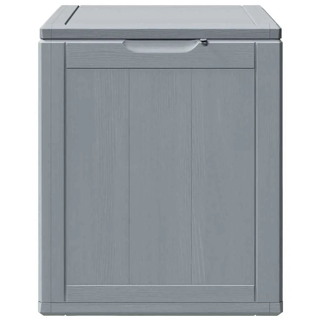 Garden Storage Box PP 90L Grey Weatherproof Container