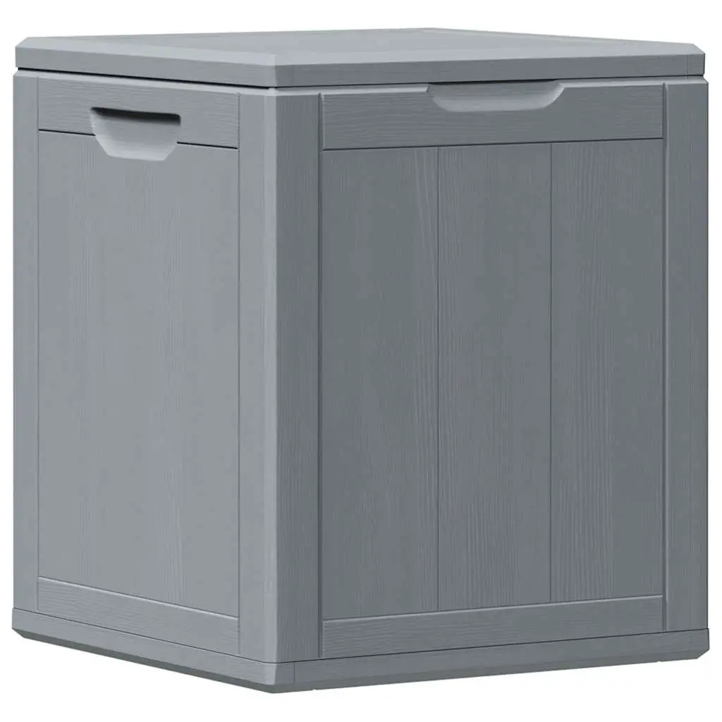Garden Storage Box PP 90L Grey Weatherproof Container