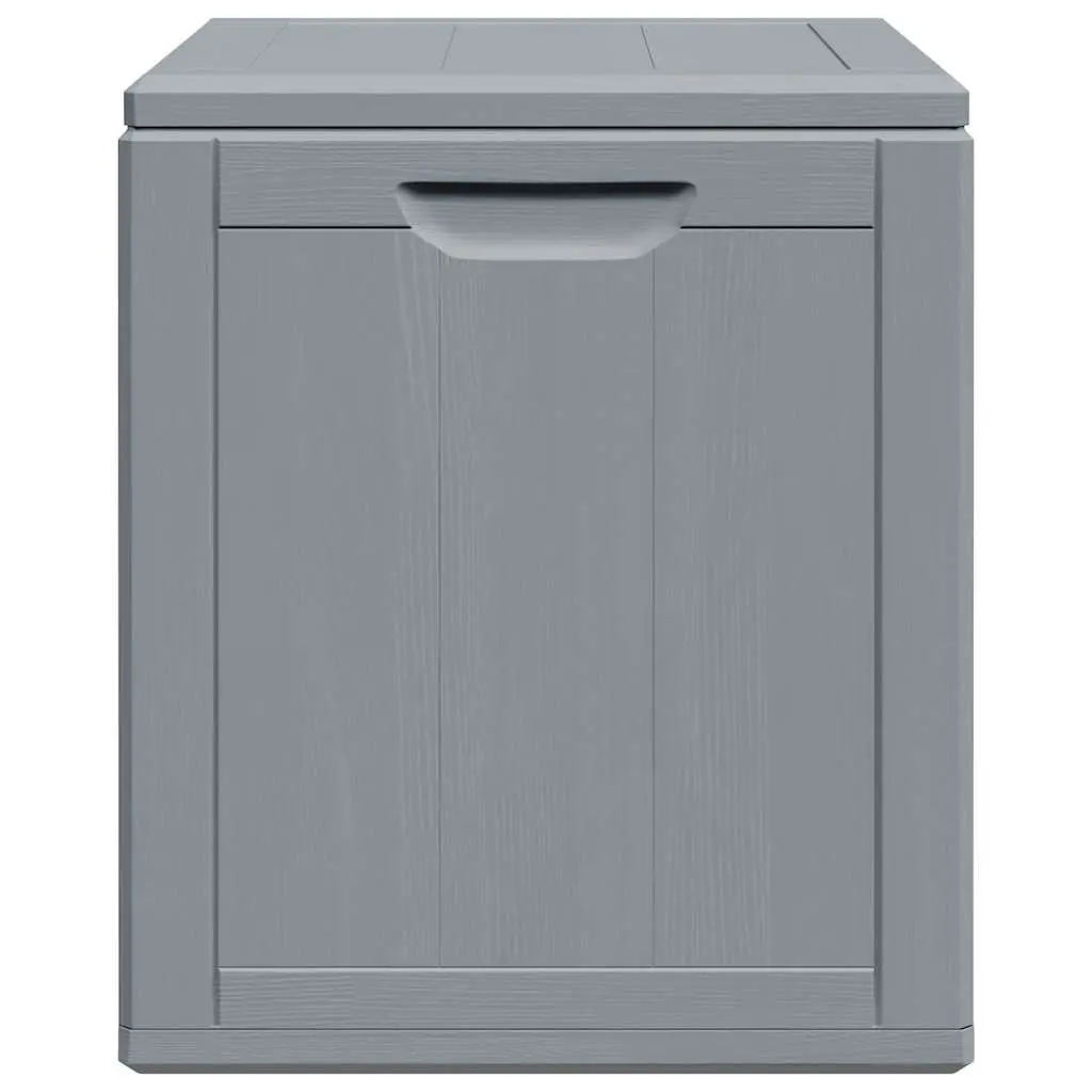 Garden Storage Box PP 90L Grey Weatherproof Container