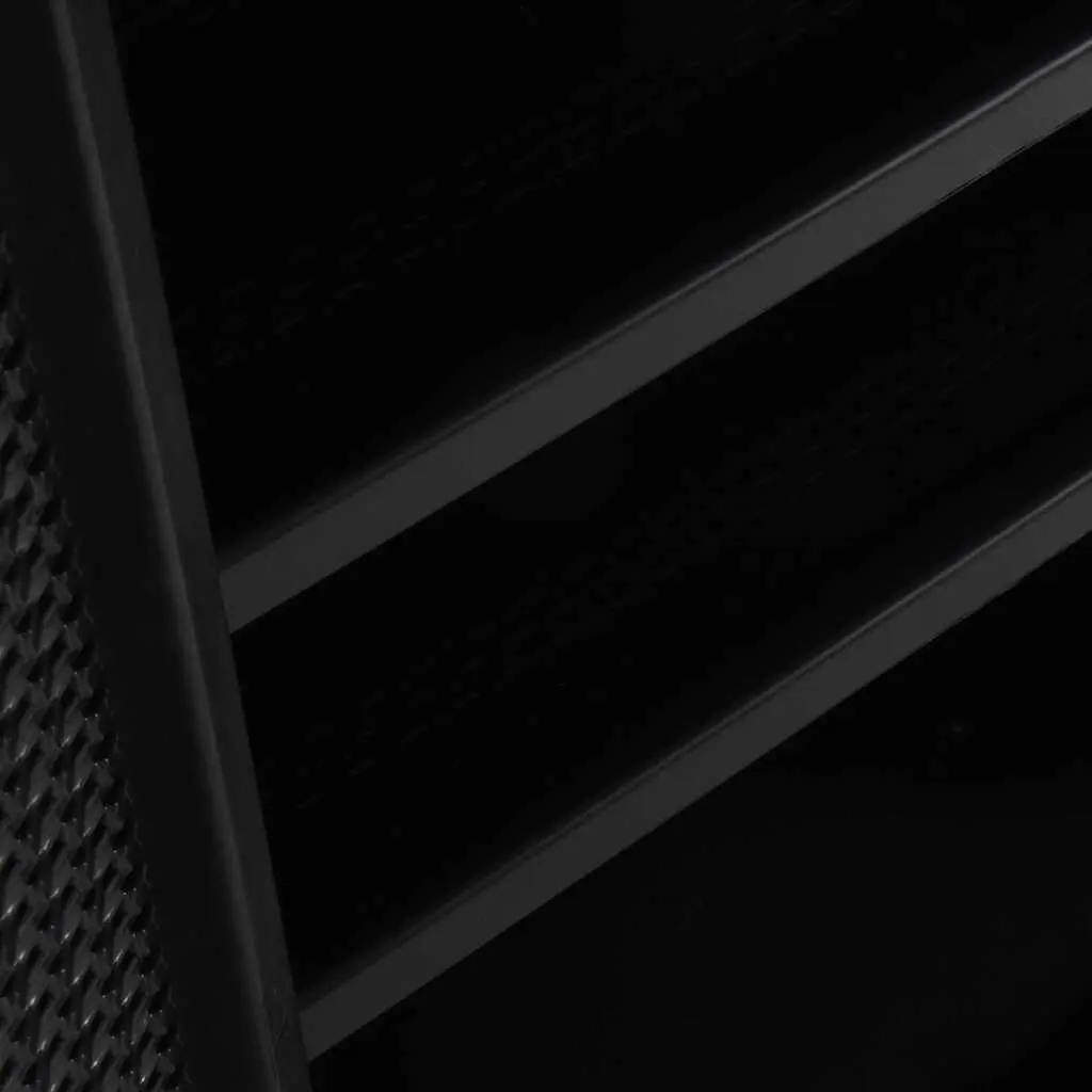 Storage Cabinet PP Black 65 x 45 x 88 cm Garden Patio Outdoor Indoor Organizer Cupboard Shelves