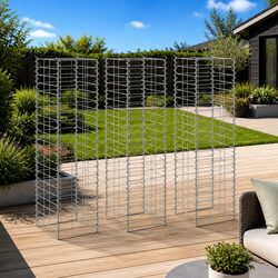 3-Piece Gabion Raised Beds for Practical Garden Solutions