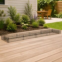 Practical Gabion Raised Planter Box for Versatile Use