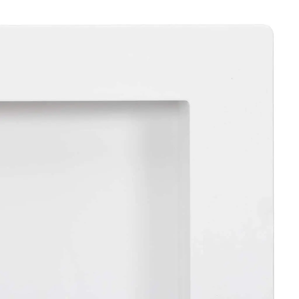 Shower Niche SMC 41 x 99 x 9 cm High Gloss White 3 Compartments Wall Mount Bathroom Storage Shelf