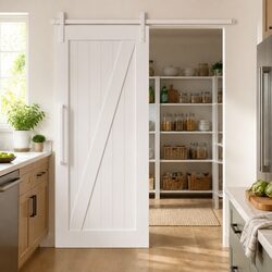Practical Sliding Door Hardware Kit for Home Use, 183cm